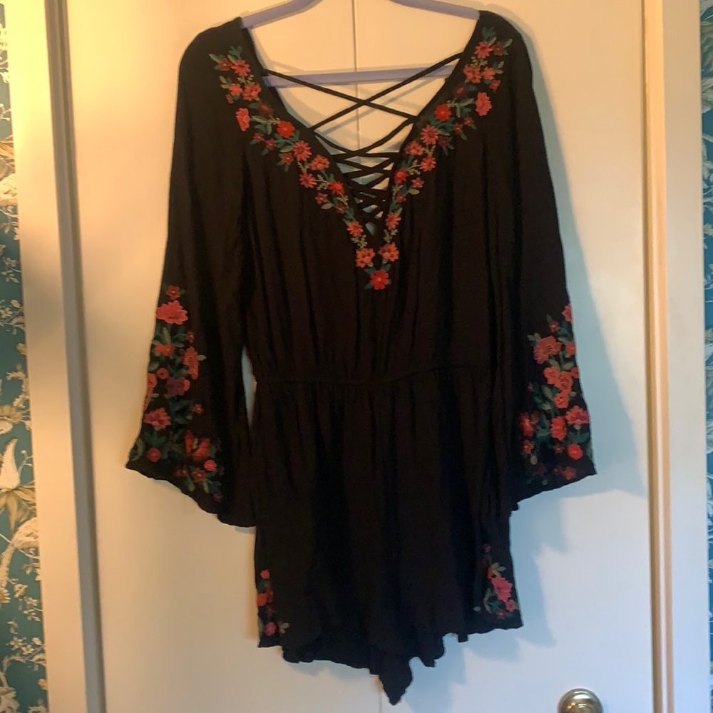 Deep V Romper
